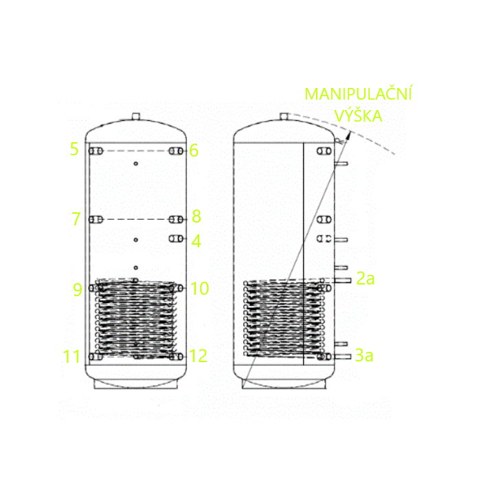 Akumulační nádrž 5000l KXT1, d1600