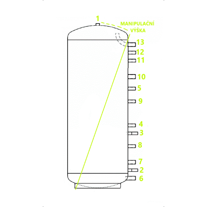Akumulační nádrž 4000l MG0, d1400